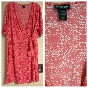 Lane Bryant Polka Dot Wrap Dress (Size 26/28)